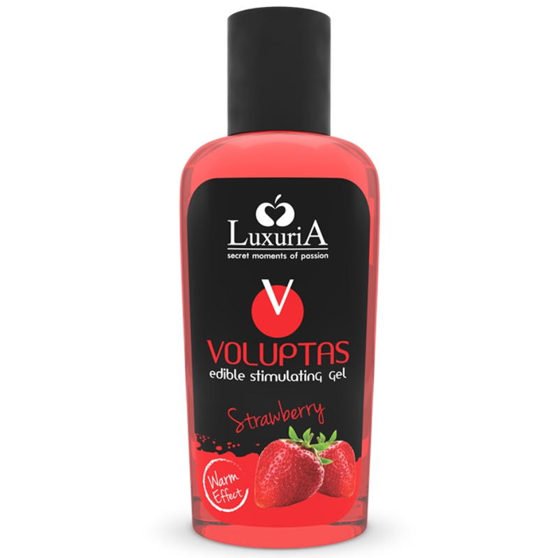 Intimateline Luxuria Voluptas jadalny żel do masażu o smaku truskawkowym, 100 ml