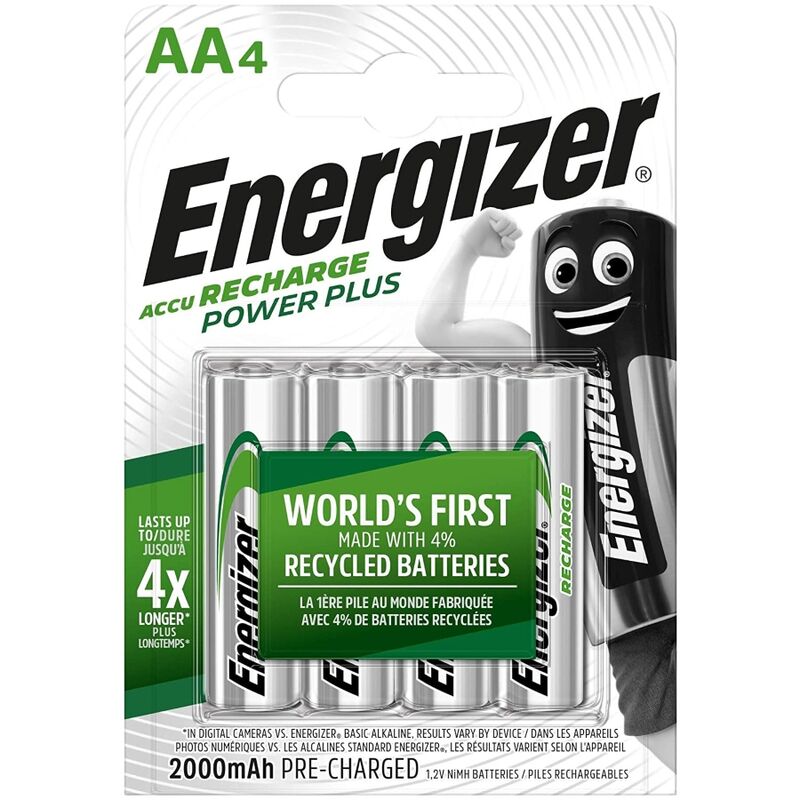 Akumulatorki AA 2000 mAh wielokrotnego ładowania, długi czas pracy do urządzeń ENERGIZER