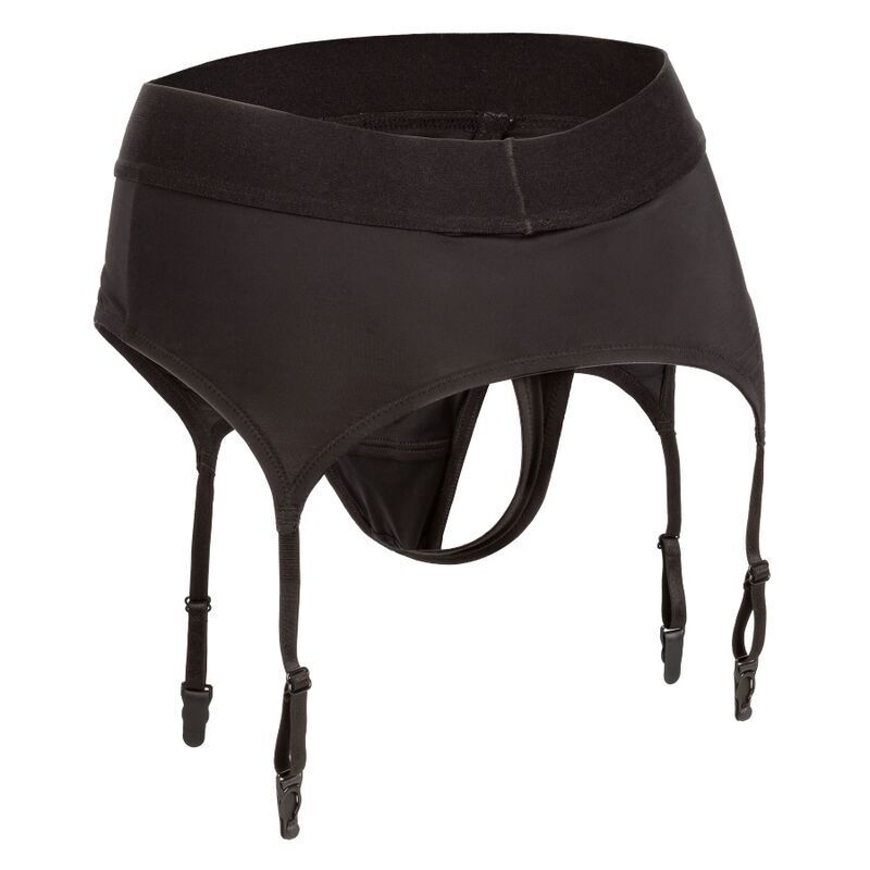 CalExotics Boundless uprząż strap on z pasami do pończoch S/M