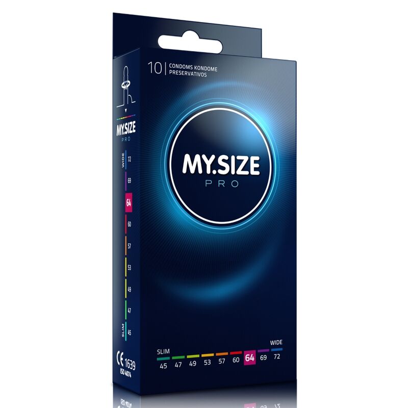 Duże prezerwatywy MY SIZE PRO, 64 mm, 10 sztuk