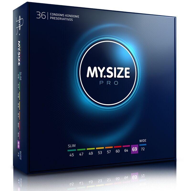 Duże prezerwatywy MY.SIZE PRO, 69 mm, 36 sztuk