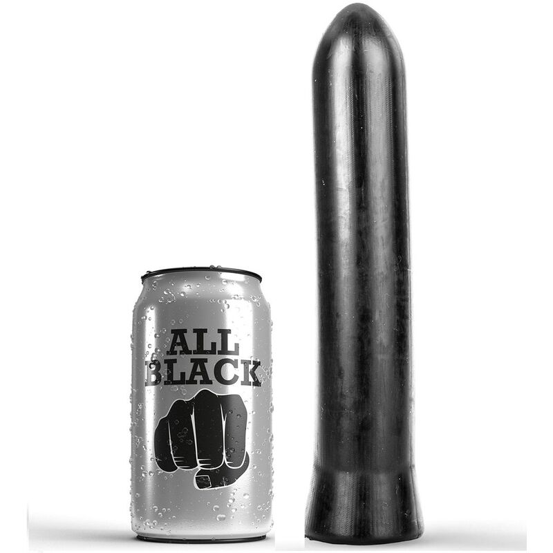 Elastyczny dildo ALL BLACK, 22 cm