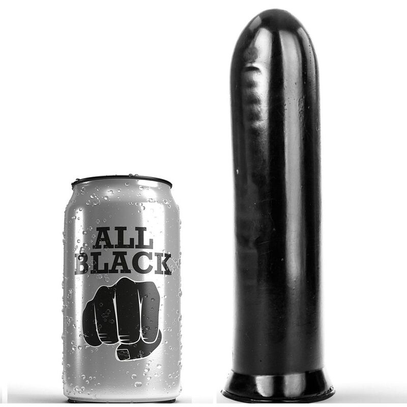 Czarny dildo ALL BLACK, 19 cm