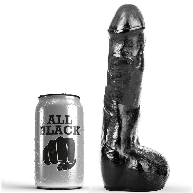 ALL BLACK realistyczny dildo do seksu analnego