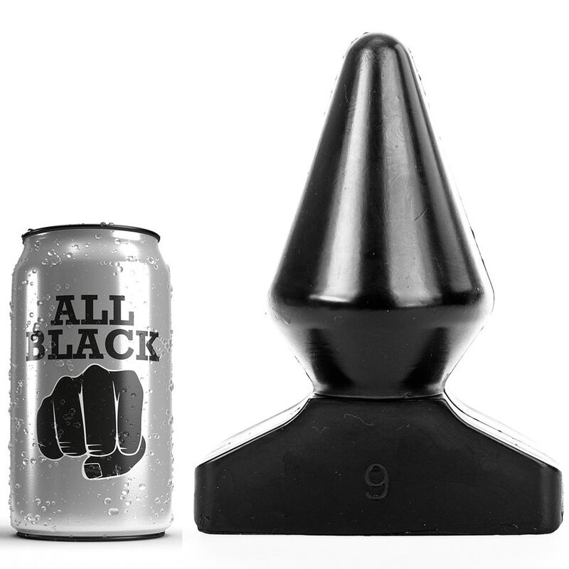 ALL BLACK korek analny, 18,5 cm