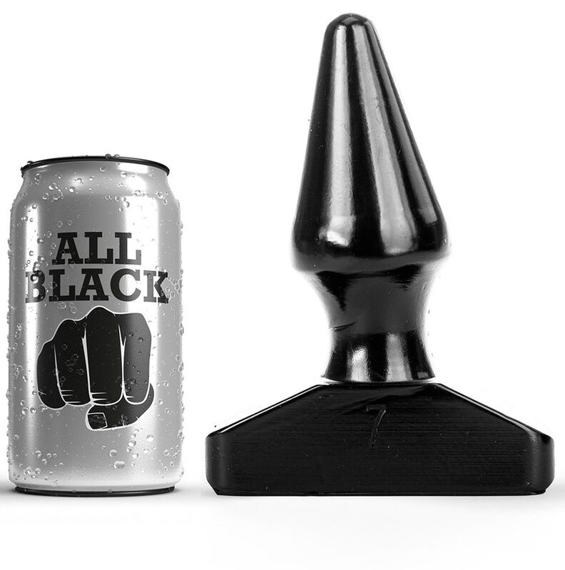 Korek analny ALL BLACK z PVC, 16 cm