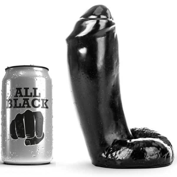 Realistyczny dildo ALL BLACK