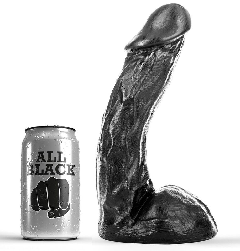 Czarny dildo ALL BLACK 23 cm