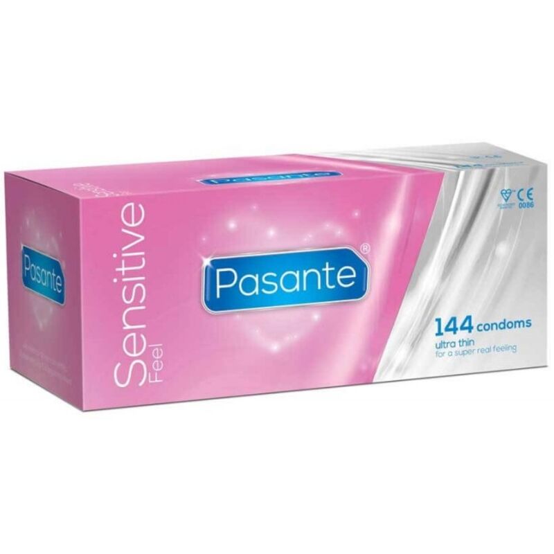 Cienkie prezerwatywy Pasante Sensitive Feel, 144 szt.