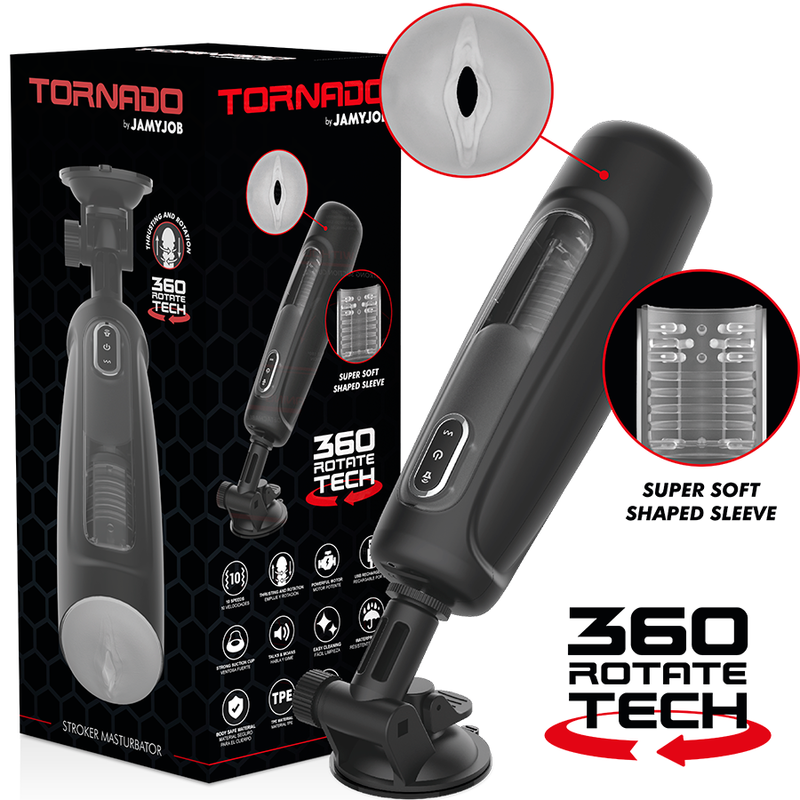 Automatyczny masturbator JAMYJOB Tornado 360 Rotate Tech