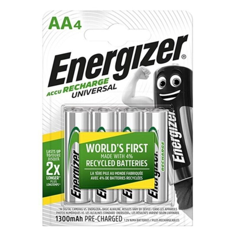 Akumulatory AA 1300 mAh, wielokrotnego ładowania, do codziennych urządzeń, wysoka wydajność ENERGIZER