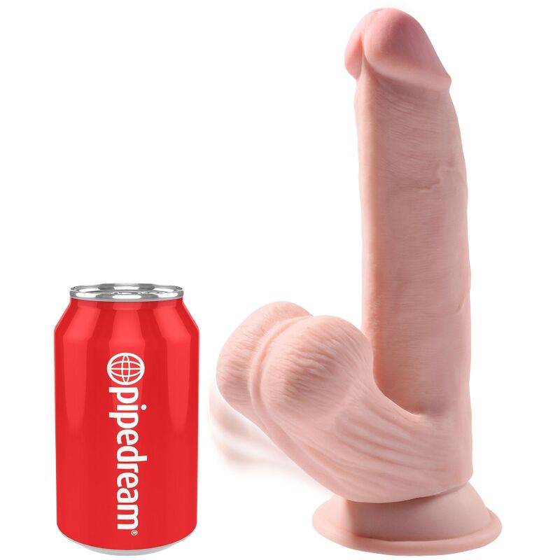 KING COCK PLUS dildo o potrójnej gęstości z przyssawką, 24,5 cm