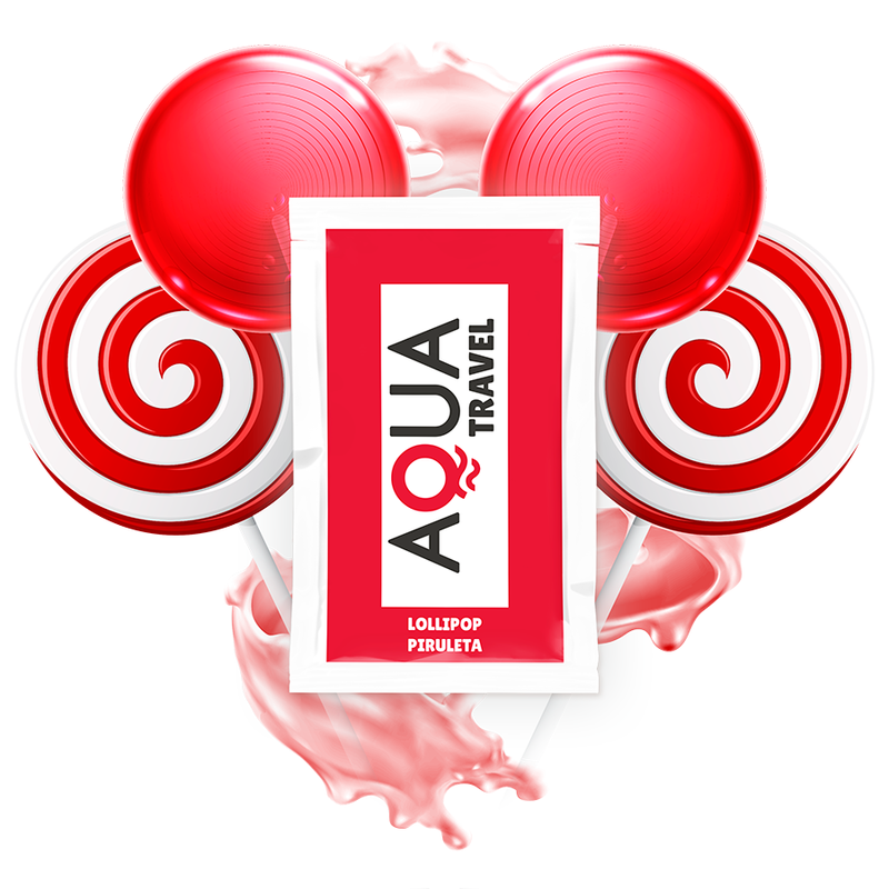 AQUA TRAVEL żel intymny o smaku lizaka, 6 ml