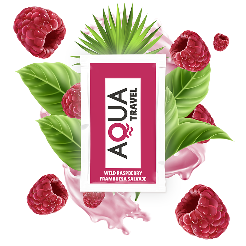 AQUA TRAVEL żel intymny o smaku dzikiej maliny, 6 ml