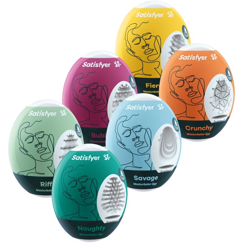 Zestaw masturbatorów jajek Satisfyer Eggs, 6 sztuk