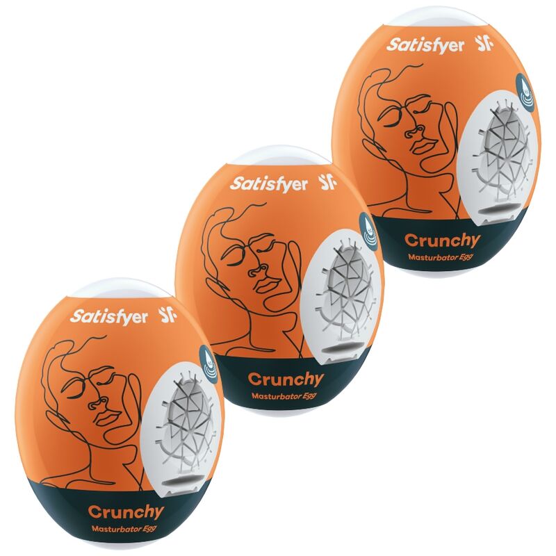 Satisfyer Crunchy jajka masturbacyjne, 3 sztuki