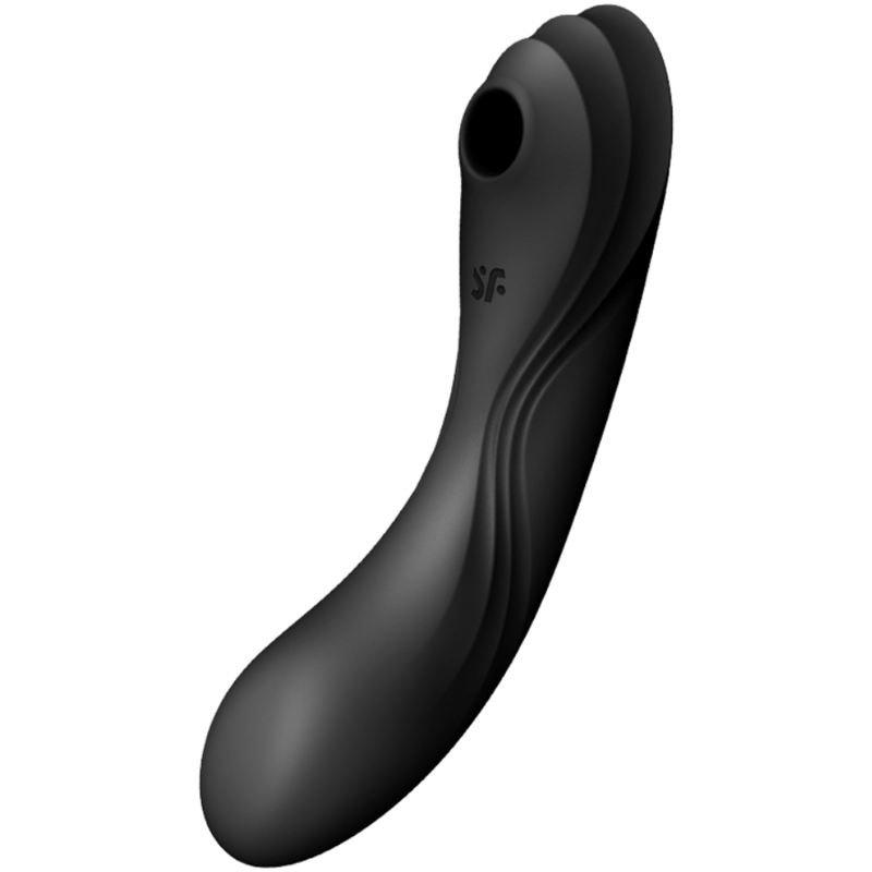 Wibrator falami ciśnienia Satisfyer Curvy Trinity 4, czarny
