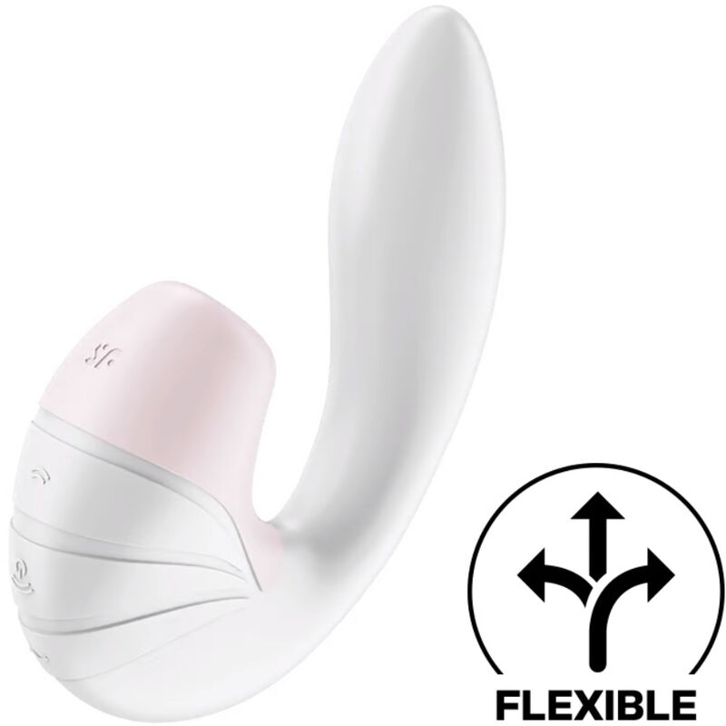 Wibrator do łechtaczki i punktu G z falami powietrza, silikonowy, wodoodporny SATISFYER
