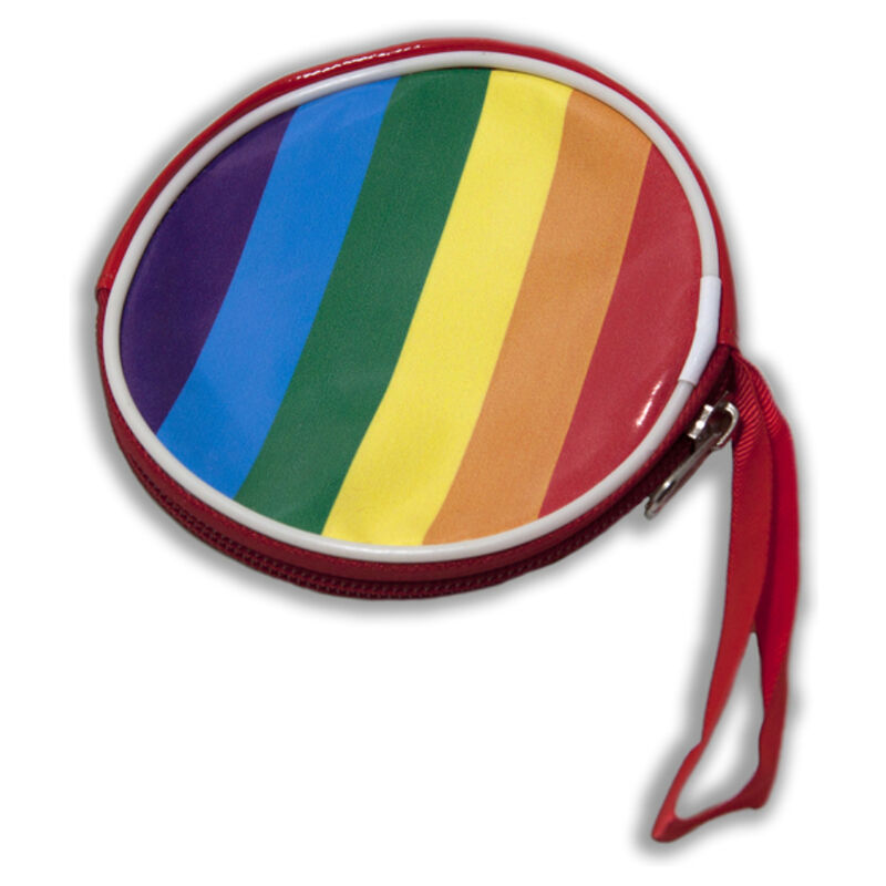 PRIDE okrągły portfel z flagą tęczową