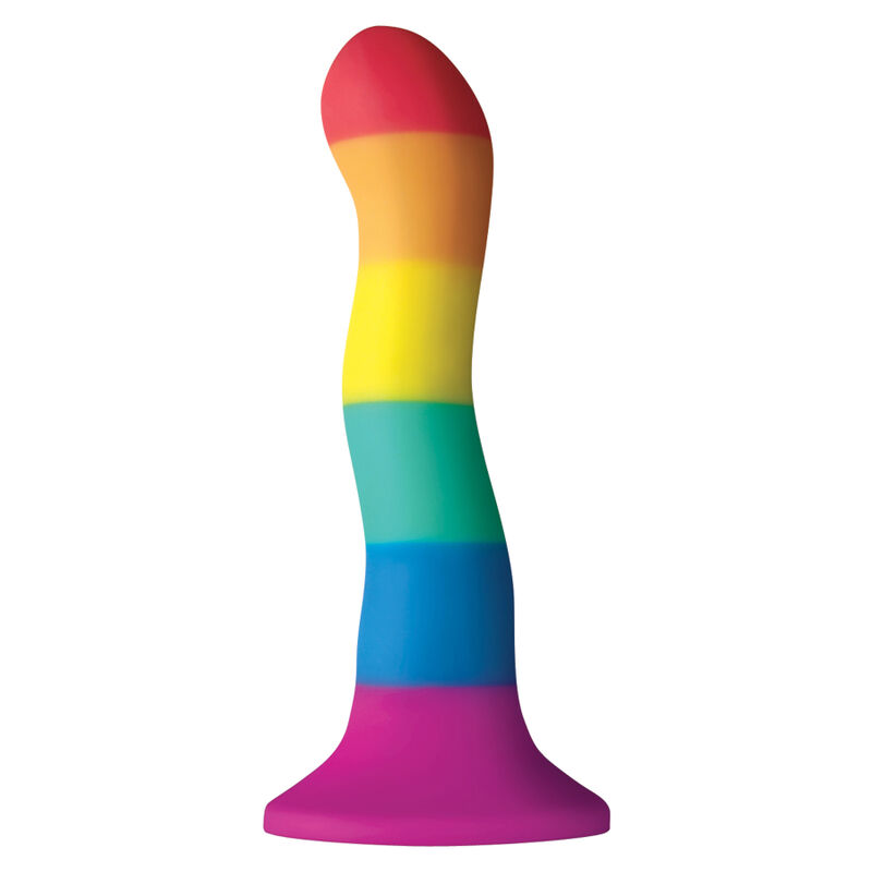Dildo PRIDE Wave z przyssawką, 17 cm