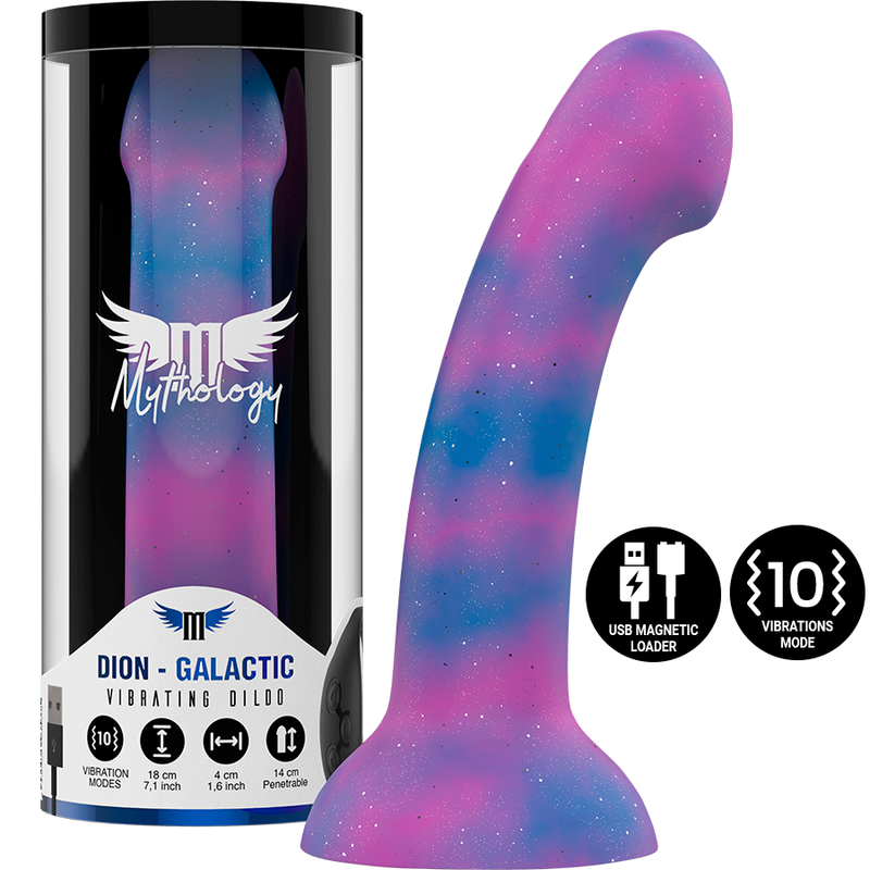 Wibrujący dildo do punktu G z silikonu, 18 cm, do intensywnej stymulacji MYTHOLOGY