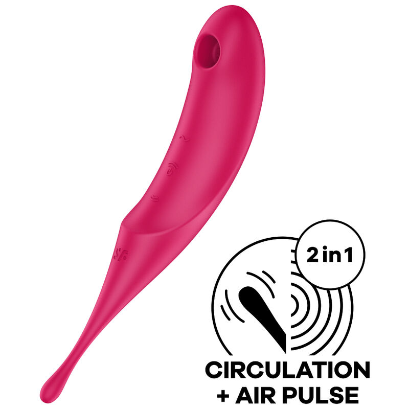 Stymulator łechtaczki Air Pulse z wibracjami i dwoma silnikami SATISFYER