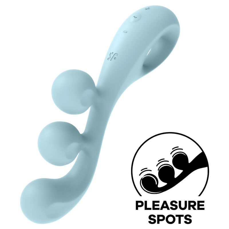 Wibrator Satisfyer Tri Ball 2, niebieski