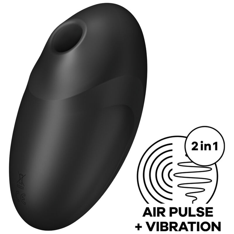 Wibrator łechtaczkowy i stymulator impulsami powietrza z wibracjami, wodoodporny, silikonowy SATISFYER