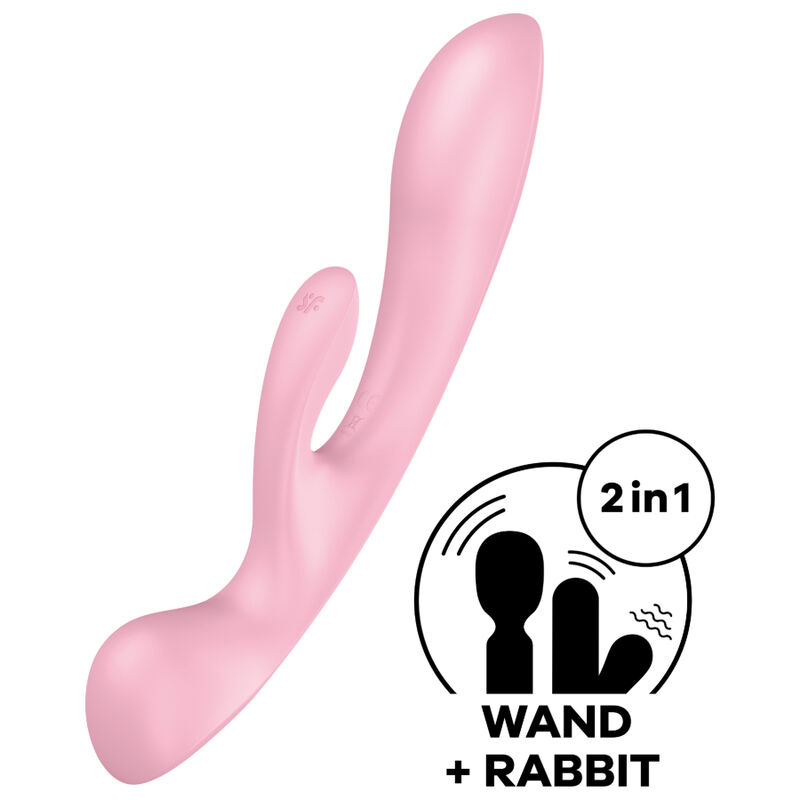 Wibrator króliczek do punktu G i łechtaczki, 3 silniki, cichy, USB SATISFYER