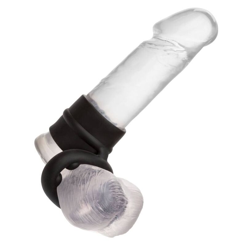 CalExotics Alpha Dual Magnum pierścień na penisa bez wibracji