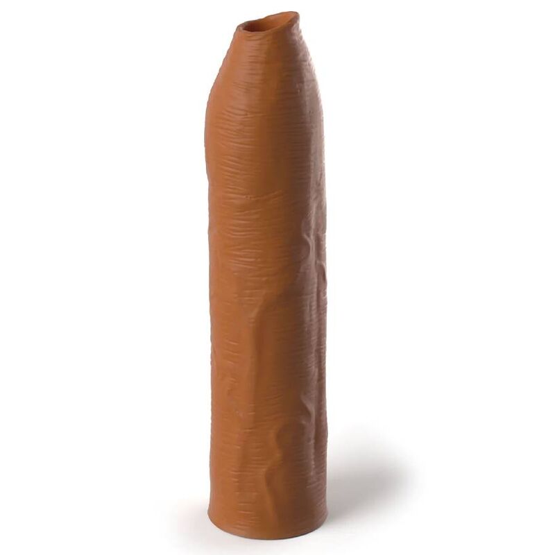 Nakładka na penisa Fantasy X Tensions Uncut, 17,78 cm, karmelowa