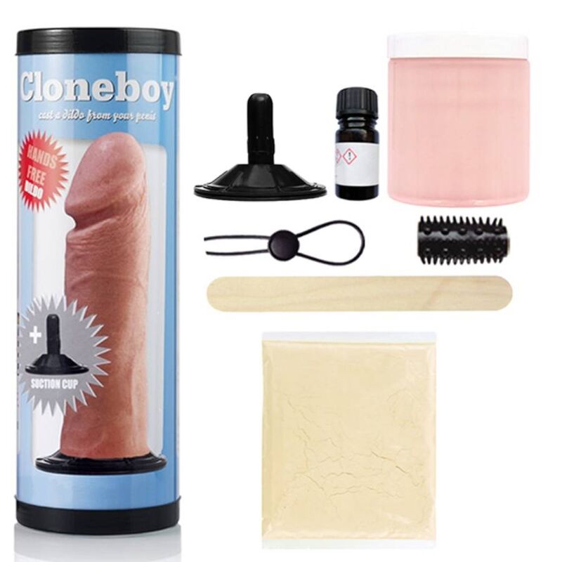 Zestaw dildo CLONEBOY z przyssawką, różowy