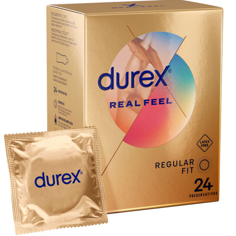 Prezerwatywy Durex RealFeel bez lateksu, 24 sztuki