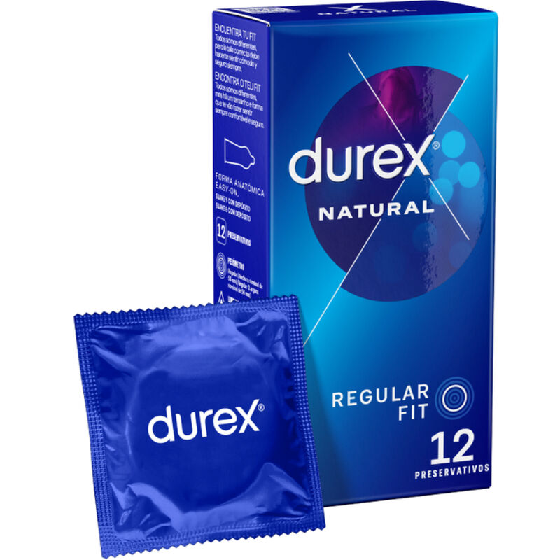 Prezerwatywy Durex Natural Plus, standardowe, 12 sztuk