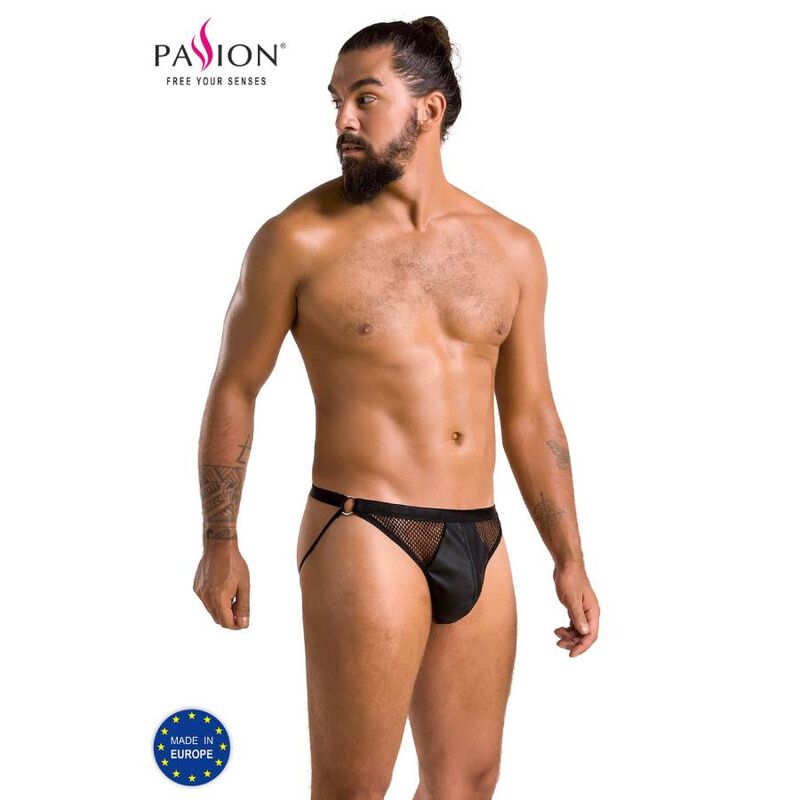 PASSION MEN Luke, otwarte męskie slipy, czarne, L/XL