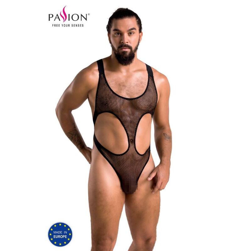 Body erotyczne PASSION MEN Leon, czarne, L/XL