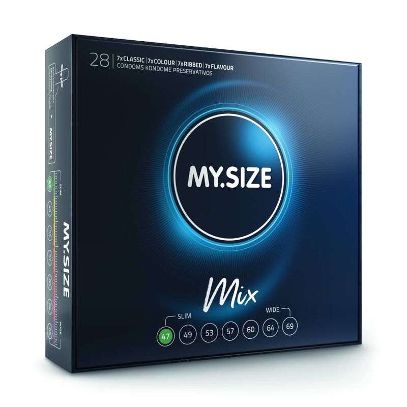 Prezerwatywy MY SIZE Mix 47 mm, 28 sztuk