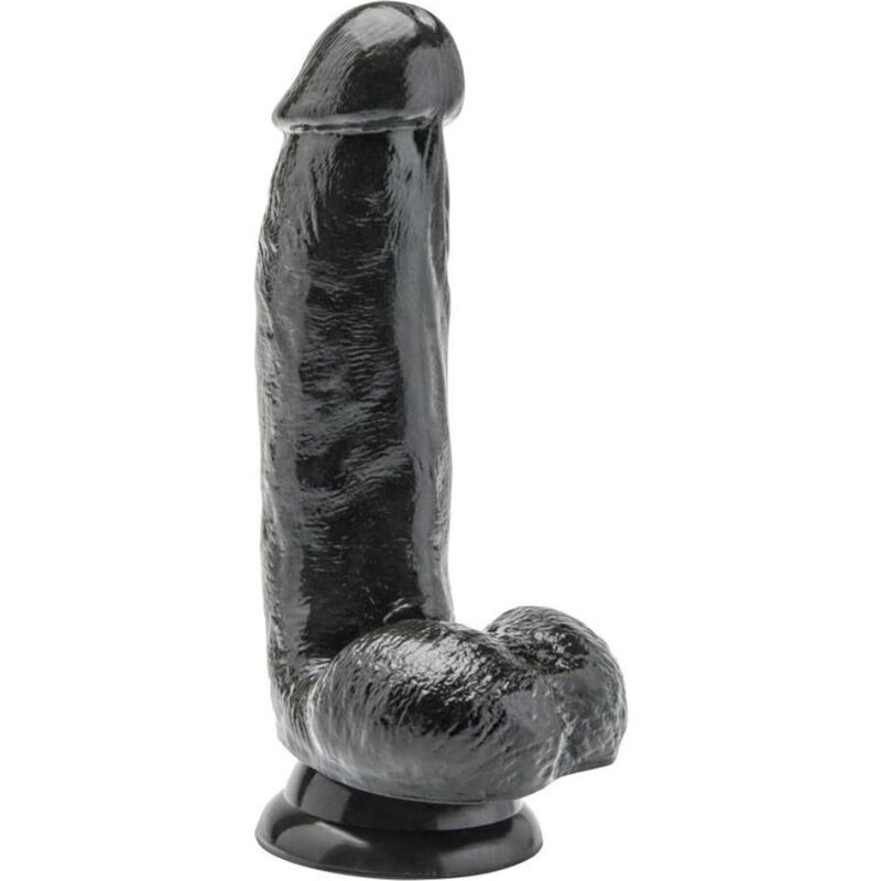 GET REAL realistyczny dildo z jądrami, 12 cm, czarny