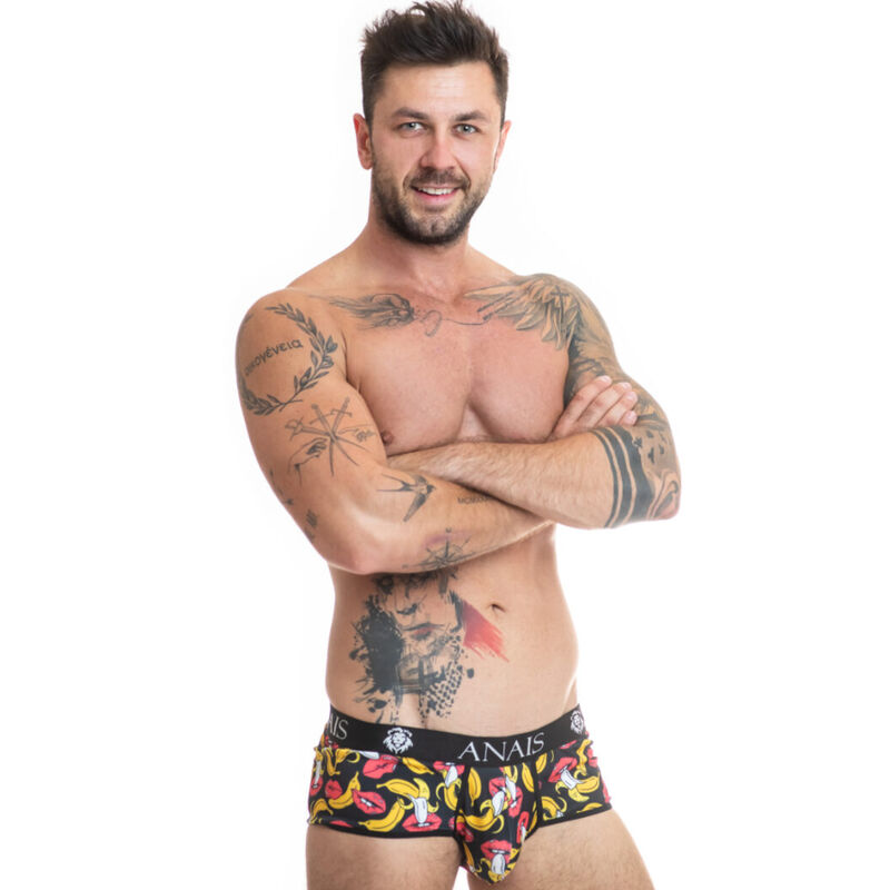 Sportowe, dopasowane i wygodne majtki z lycry w bananowy wzór ANAIS LUXURY LINGERIE