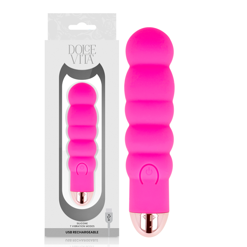 Miniwibrator Dolce Vita Six, różowy