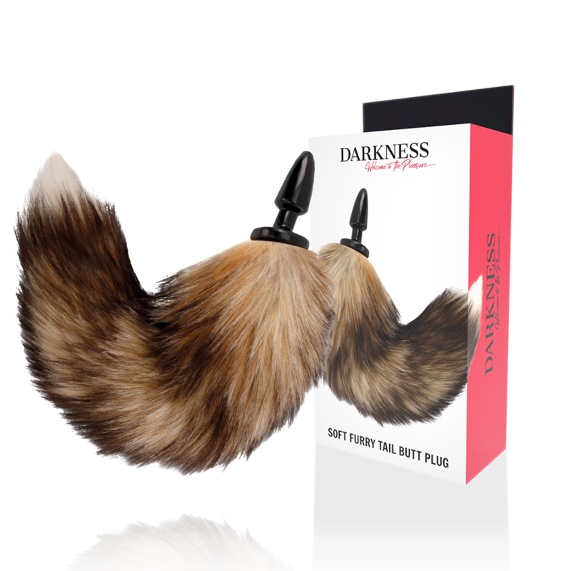 Korek analny DARKNESS ANAL z ogonkiem, 10 cm