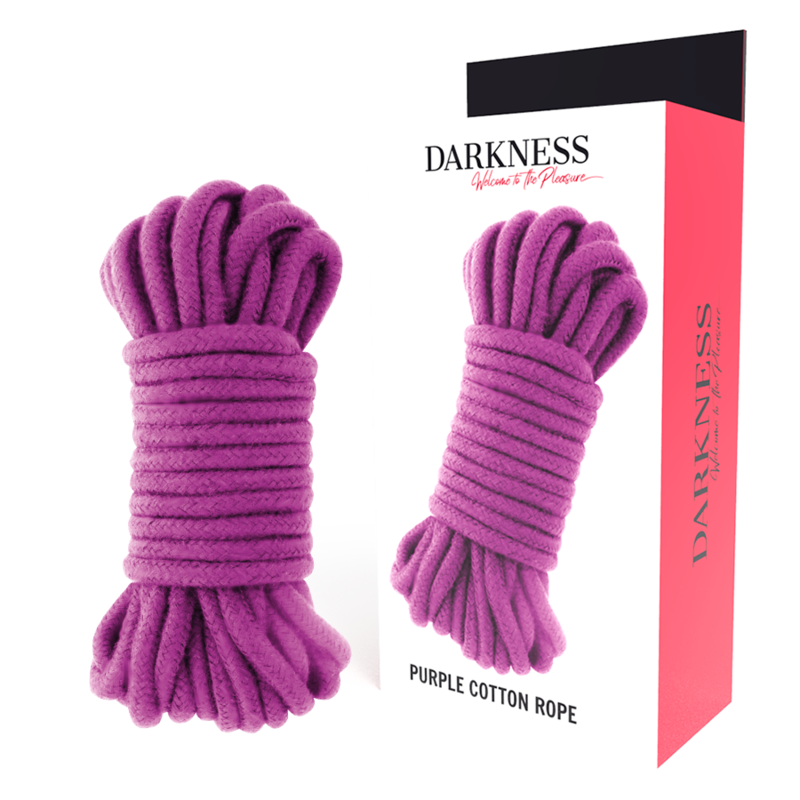 DARKNESS BONDAGE Lina do bondage z bawełny, 5 m, fioletowa