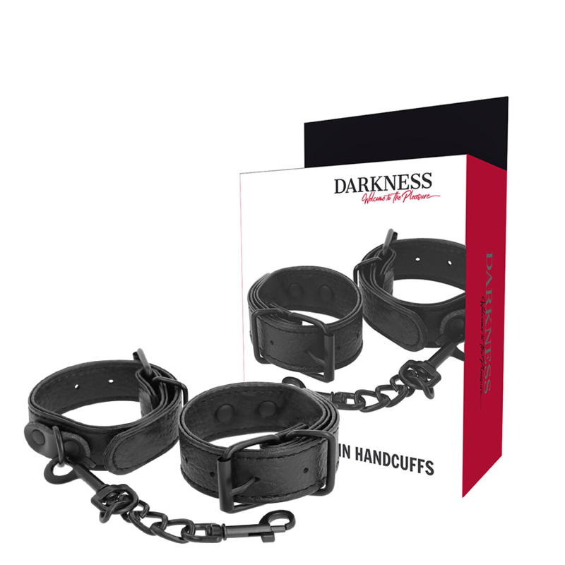 DARKNESS BONDAGE Kajdanki na nadgarstki z fakturowaną powierzchnią