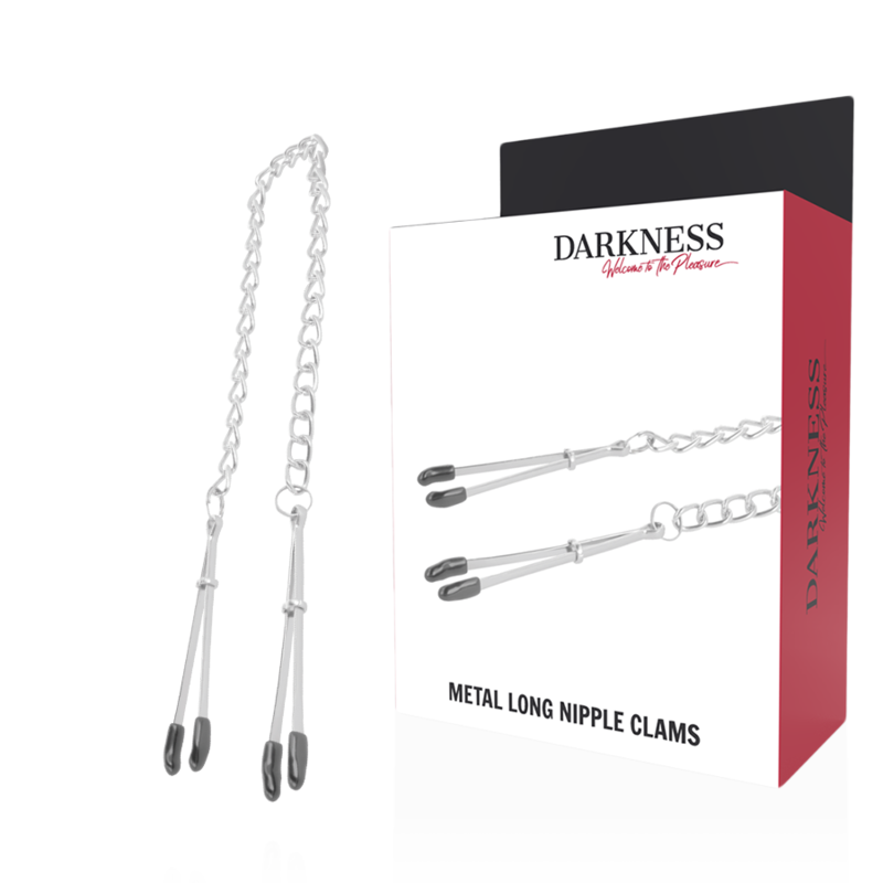 DARKNESS SENSATIONS regulowane zaciski na sutki z łańcuszkiem