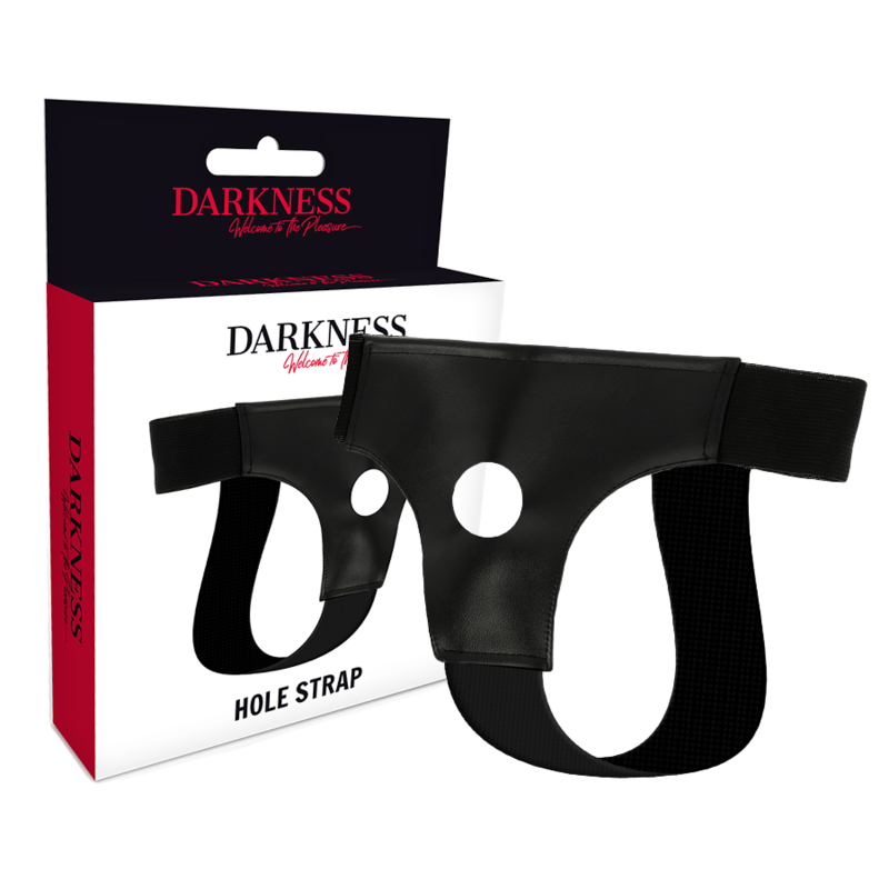 DARKNESS SENSATIONS uprząż strap-on z otworem