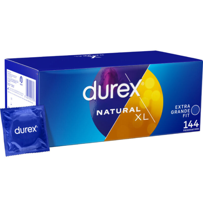 Durex Extra Large XL, duże prezerwatywy, 144 sztuki