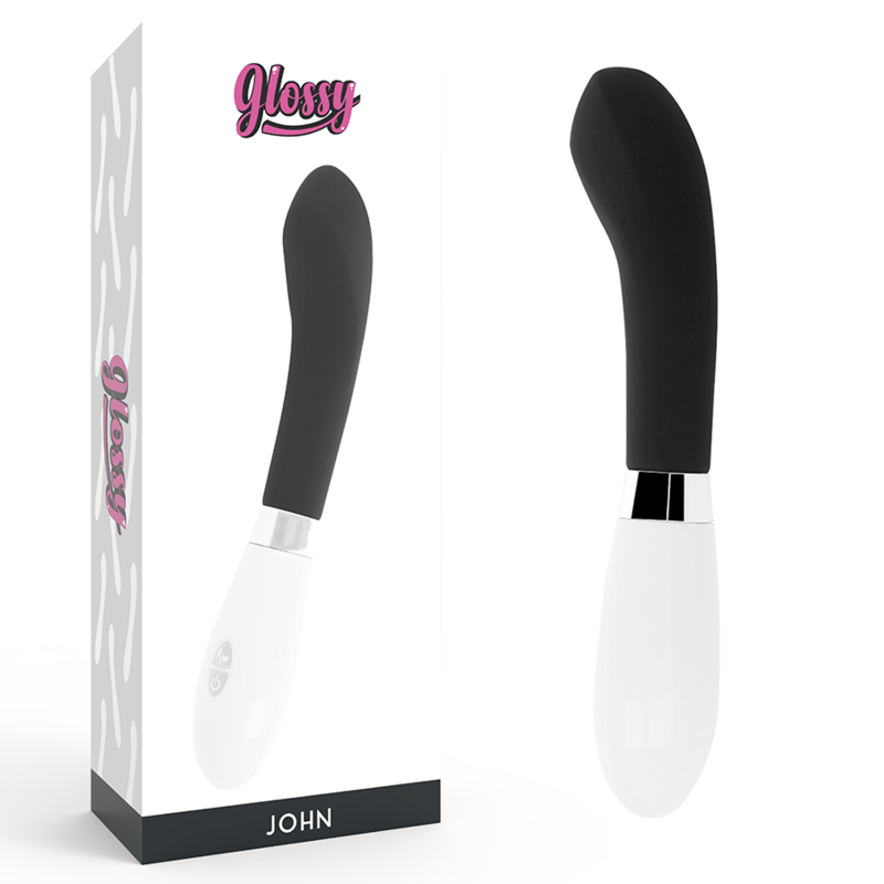 GLOSSY John wibrator punktu G, czarny
