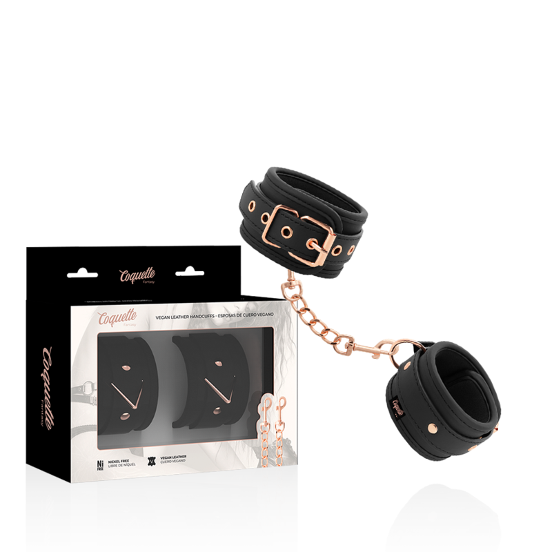 Kajdanki na nadgarstki Coquette Chic Desire Fantasy z wegańskiej skóry