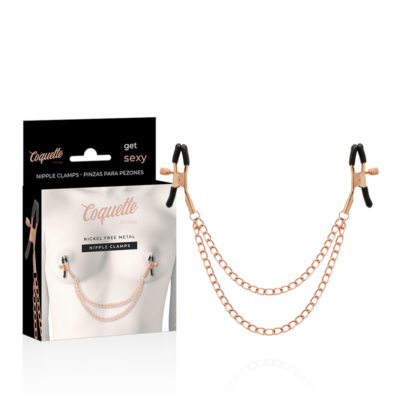 Coquette Chic Desire Fantasy zaciski na sutki z łańcuszkiem