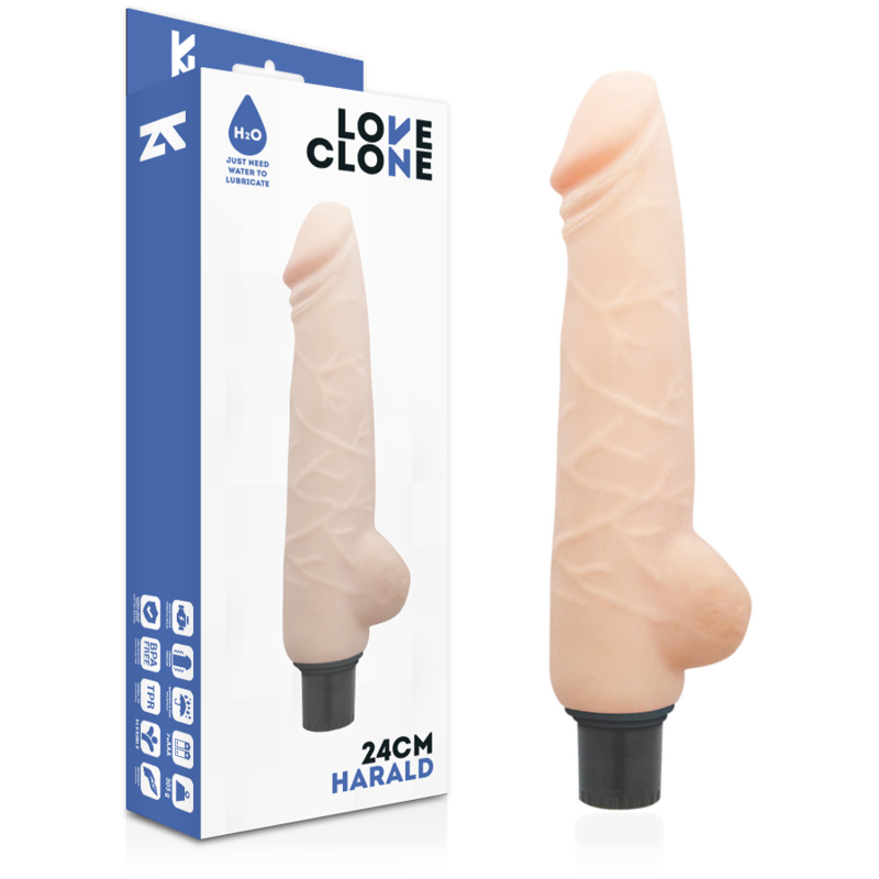 Realistyczny wibrator LOVECLONE Harald, 24 cm